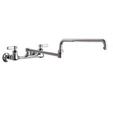 Chicago Faucets 540-LDDJ24ABCP Wall Mounted Pot Filler Faucet with Lever
