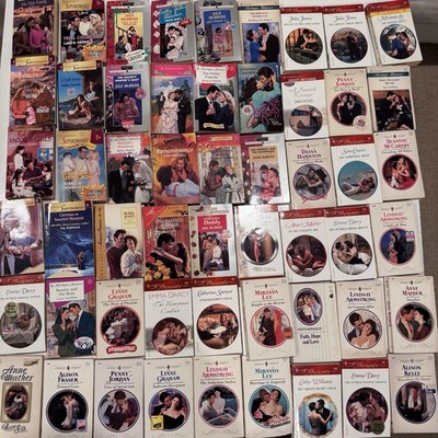 Lot of 55 Harlequin Desire Romance Presents Paperback 1990s Books Spicy