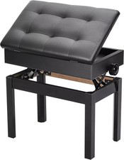 Piano stool height adjustable piano wooden stool keyboard stool cushion seat