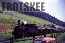 35mm Slide OBB Austria Railways Steam Loco 97 205 Vordernberg c1974 Original