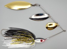 Custom Magnum Spinnerbait ~ Gold Shiner ~ 1.5 oz Triple Blade Bait Ball