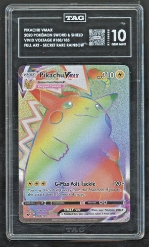 Pikachu VMAX graded TAG 10 for sale on eBay