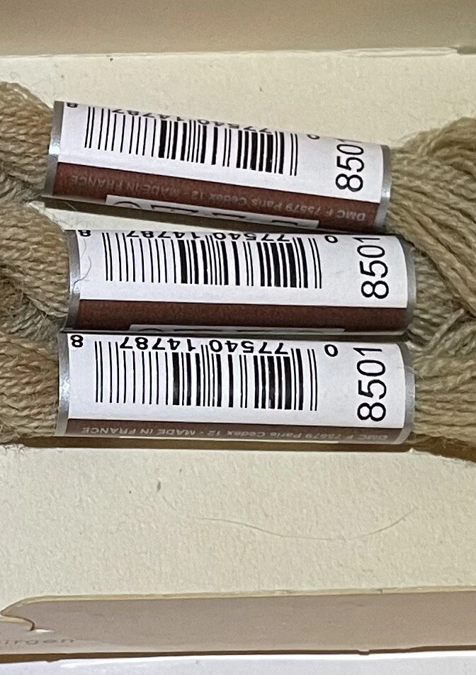 DMC Wool Embroidery Floss Broder Medicis Tan 8501 27.3yd Skein Lot Of 3 - Image 3 of 4