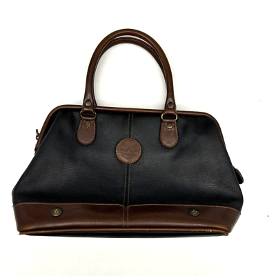 Vintage 90s Liz Claiborne Accessories Black Pebbled Leather