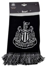 NEWCASTLE UNITED NUFC Official Football Scarf 100% Acrylic 140cm x 19cm
