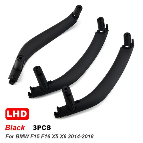 3Pcs/set Car Inner Doors Handle Pull Trim Cover For BMW X5 X6 F15 F16 2014-2018 - Picture 26 of 27