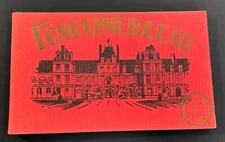 Vintage Postcard book with 24 postcards PALAIS de FONTAINEBLEAU 