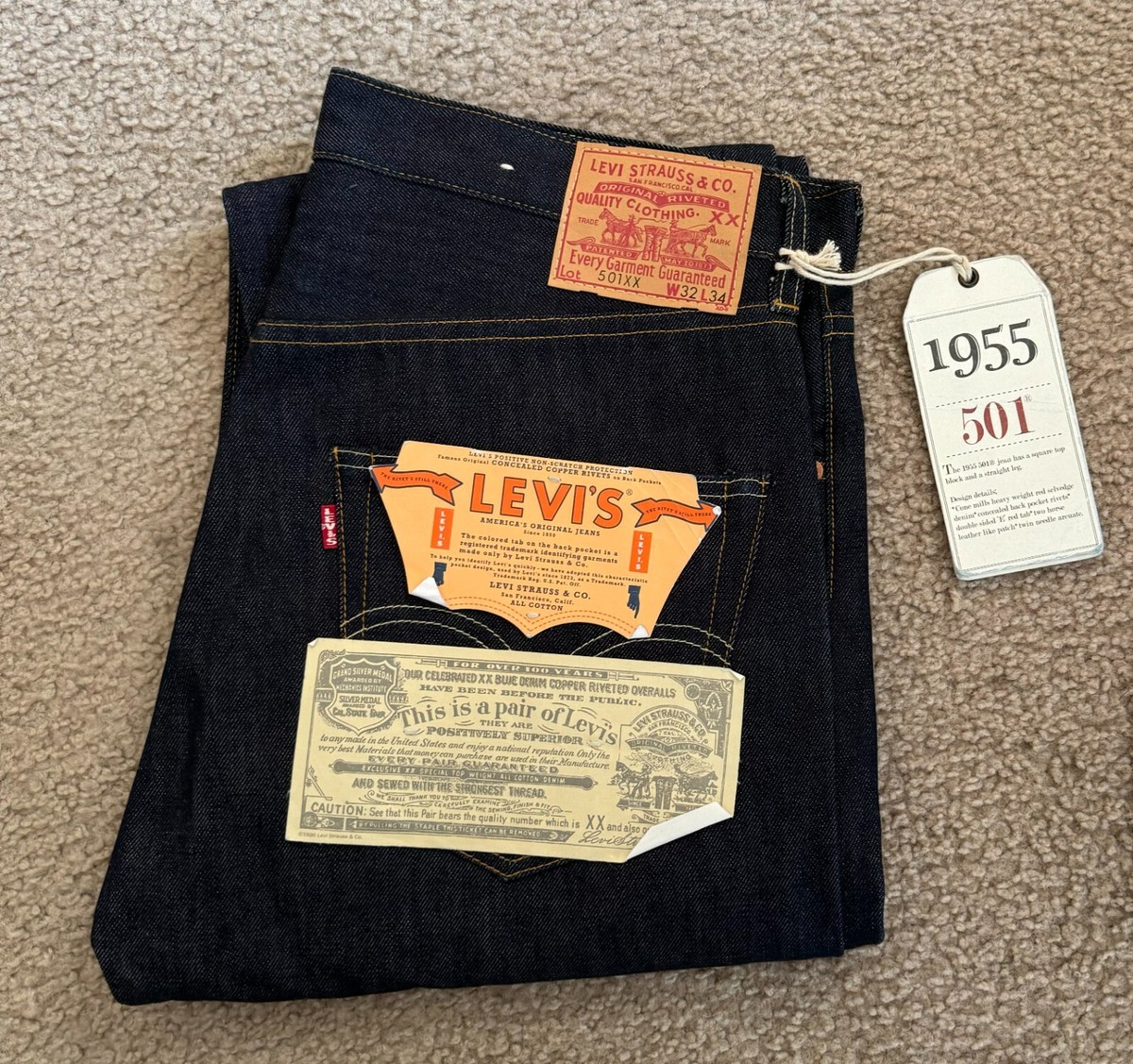 LVC 1955 501XX W32 L34