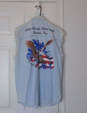 Vintage Motorcycle biker little Sturgis denim vest sz small