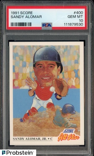 1991 Score All Star #400 Sandy Alomar Indians PSA 10 GEM MINT