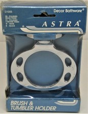 New Franklin Brass Astra Toothbrush  Tumbler Holder Polished Chrome Bath D10,