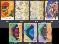 Australia 1997/98 Używany znaczek Michel nr 1617 1705 1706 1708 1764 1765 1768