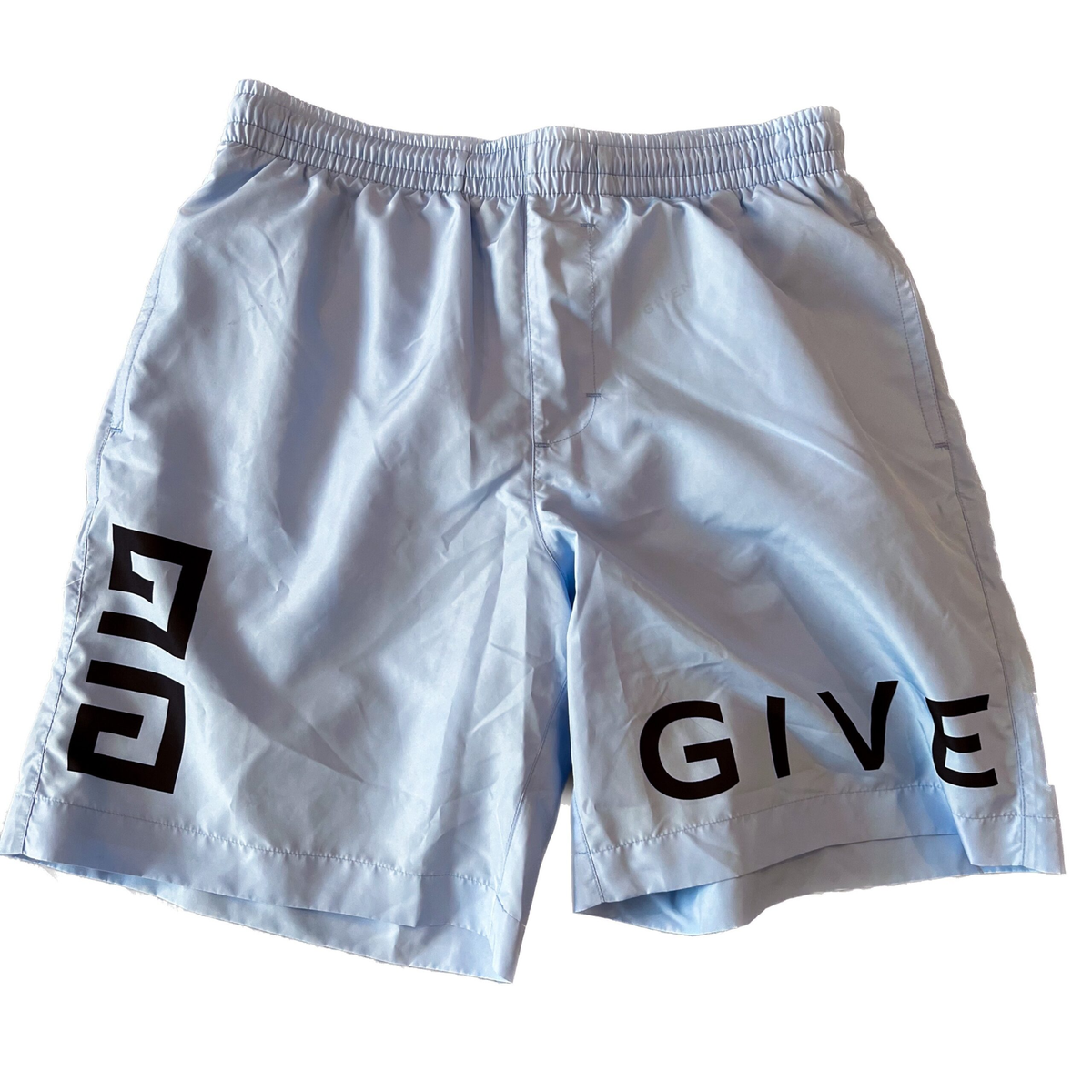 Givenchy Mens 4G Long Small Swim Shorts Baby Blue | eBay