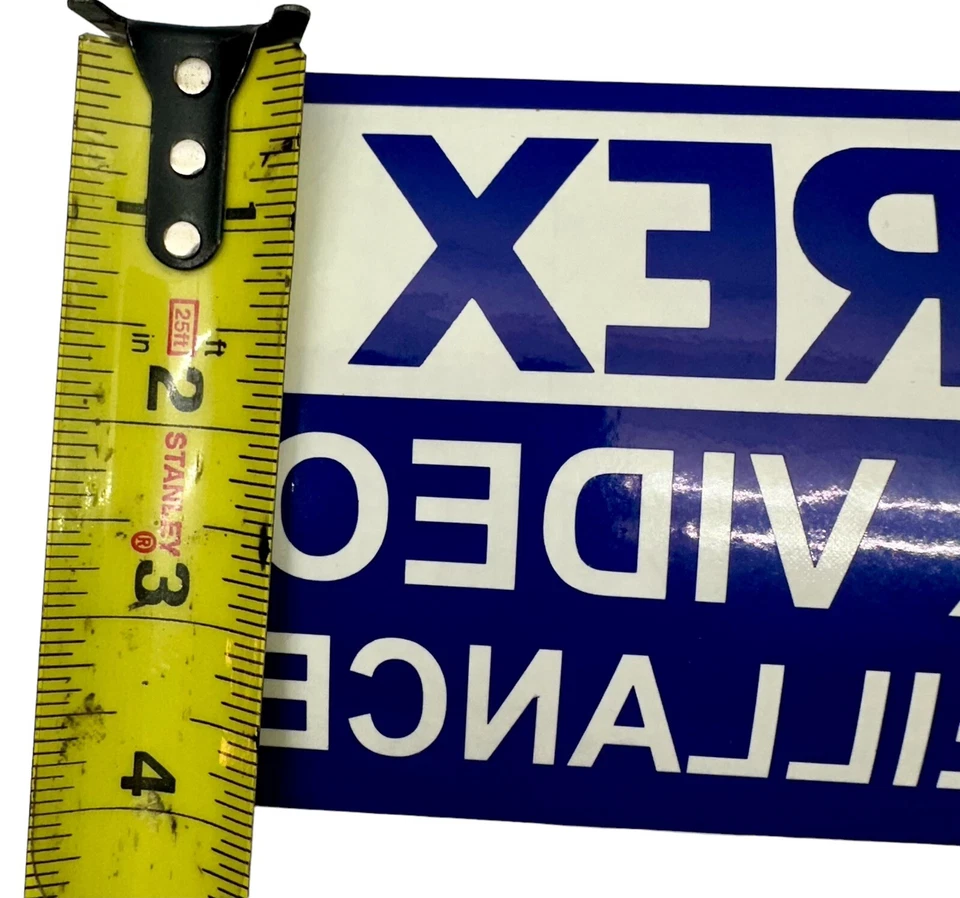 (2) Adesivos de vinil de alta qualidade LOREX 4x7 - videovigilância 24 horas - Imagem 2 de 3