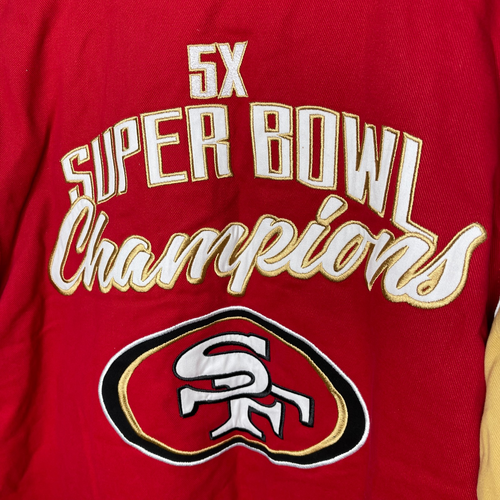 New G-III San Francisco 49ers Sz Large 5 Time Super Bowl Champions Cotton Jacket - Picture 11 of 11