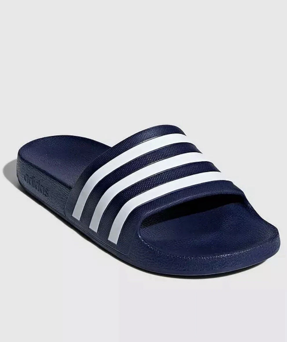 Infradito adidas unisex adulto adilette aqua 3 strisce slide blu navy UK 8