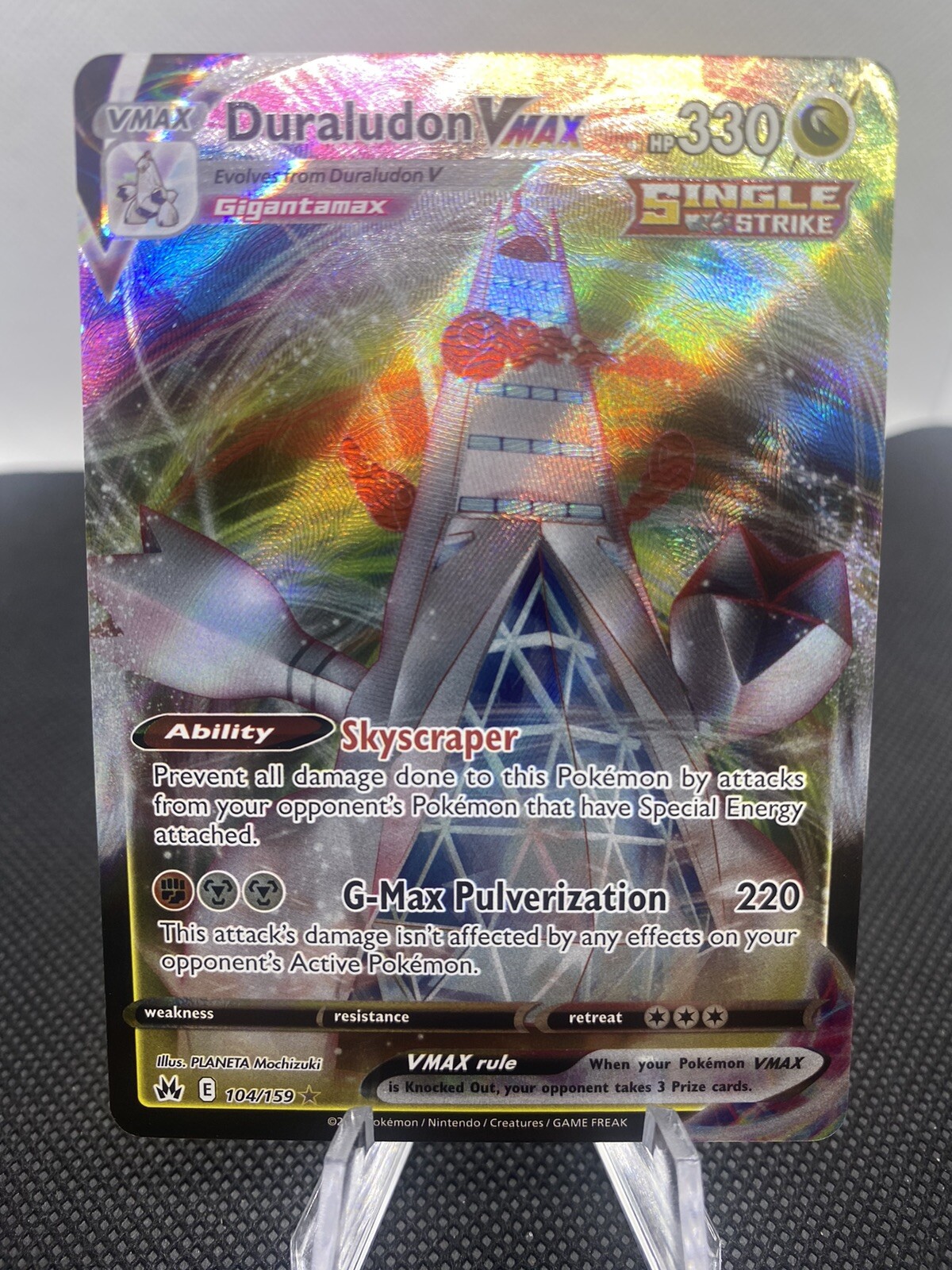 Pokemon - Duraludon VMAX - 104/159 - Ultra Rare - Full Art - Crown Zenith NM