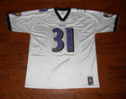 Jamal Lewis #31 Vtg Baltimore Ravens Jersey Reebok NFL Football White Size 2XL