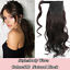 thumbnail 22 - Clip In Ponytail 100% Remy Human Hair Extension Wrap Straight Medium Brown 22&#034;