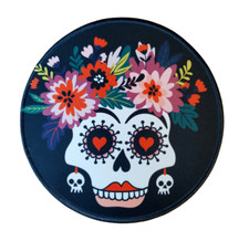 Dia de los Muertos Sugar Skull Neoprene Mousepad Desk Pad 9 in Round New 