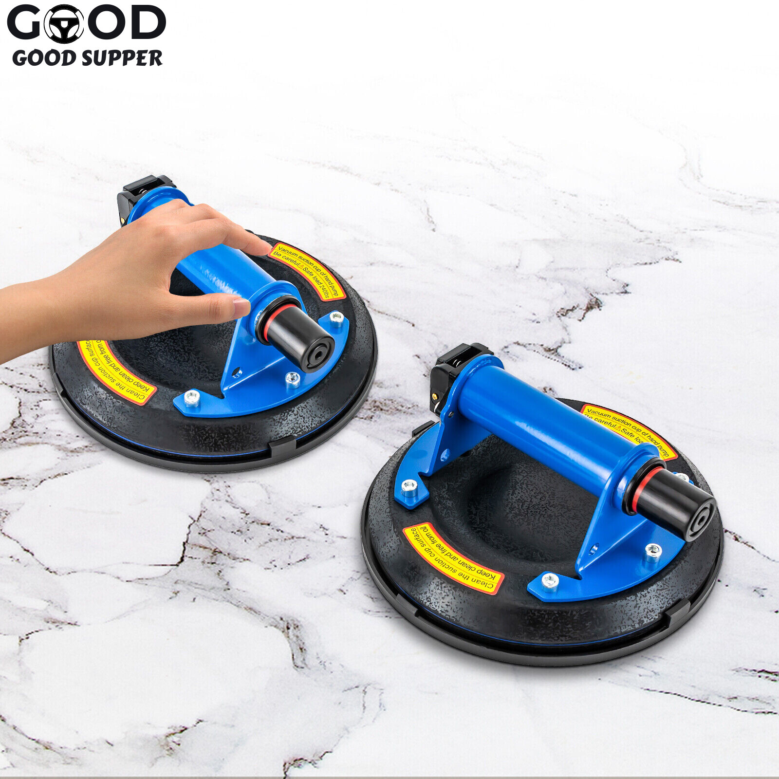 2x 8" Glass Suction Cups for Windshield Heavy Duty Vacuum Glass Suction