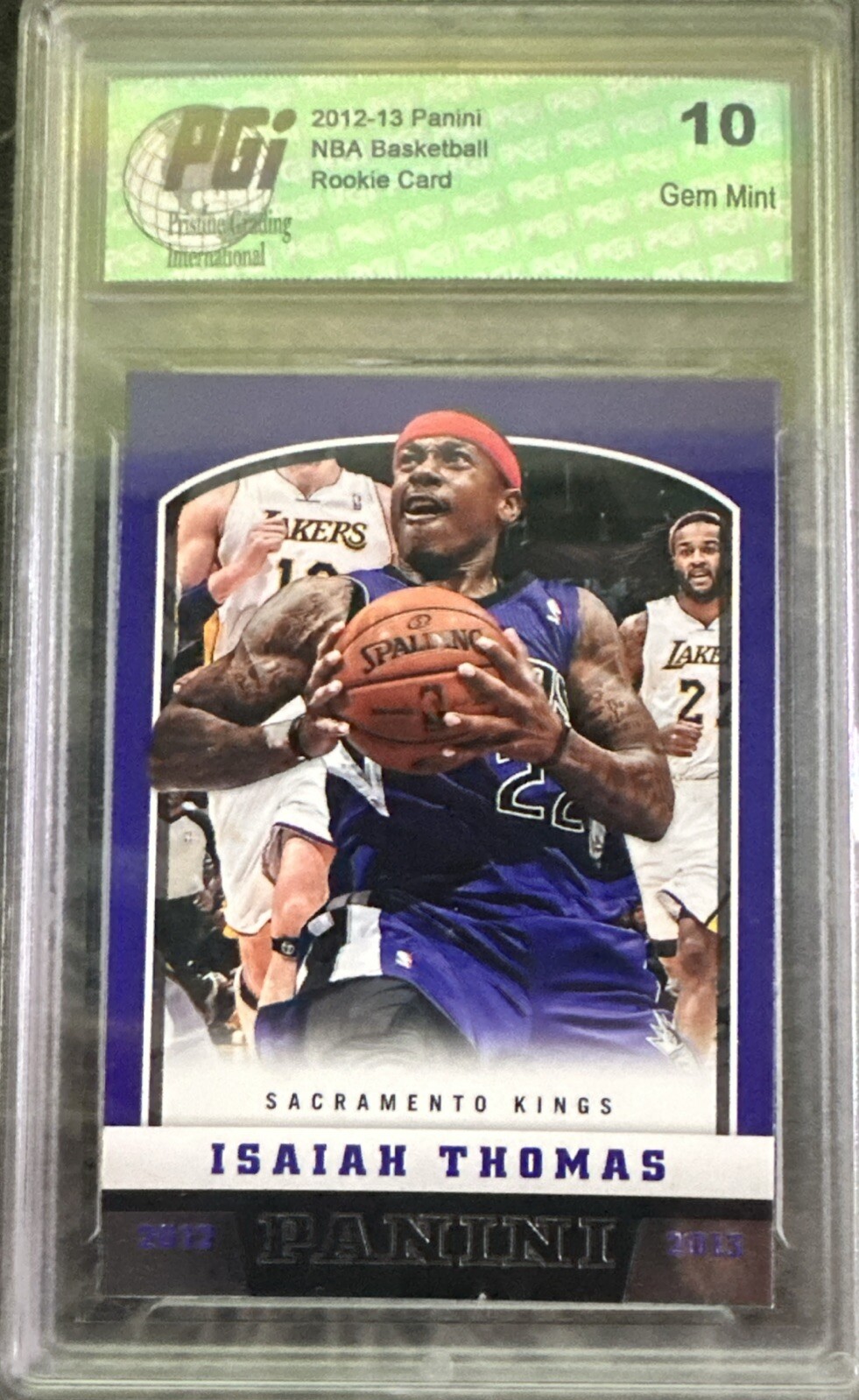 2012-13 Panini - #214 Isaiah Thomas (RC) Graded 10 Gem Mint