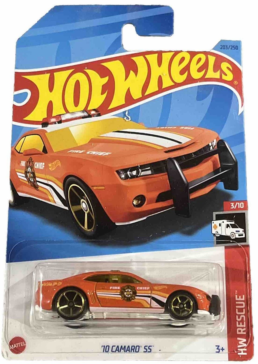 Hot Wheels Rescue 10 Camaro SS Fire Chief, Orange | eBay