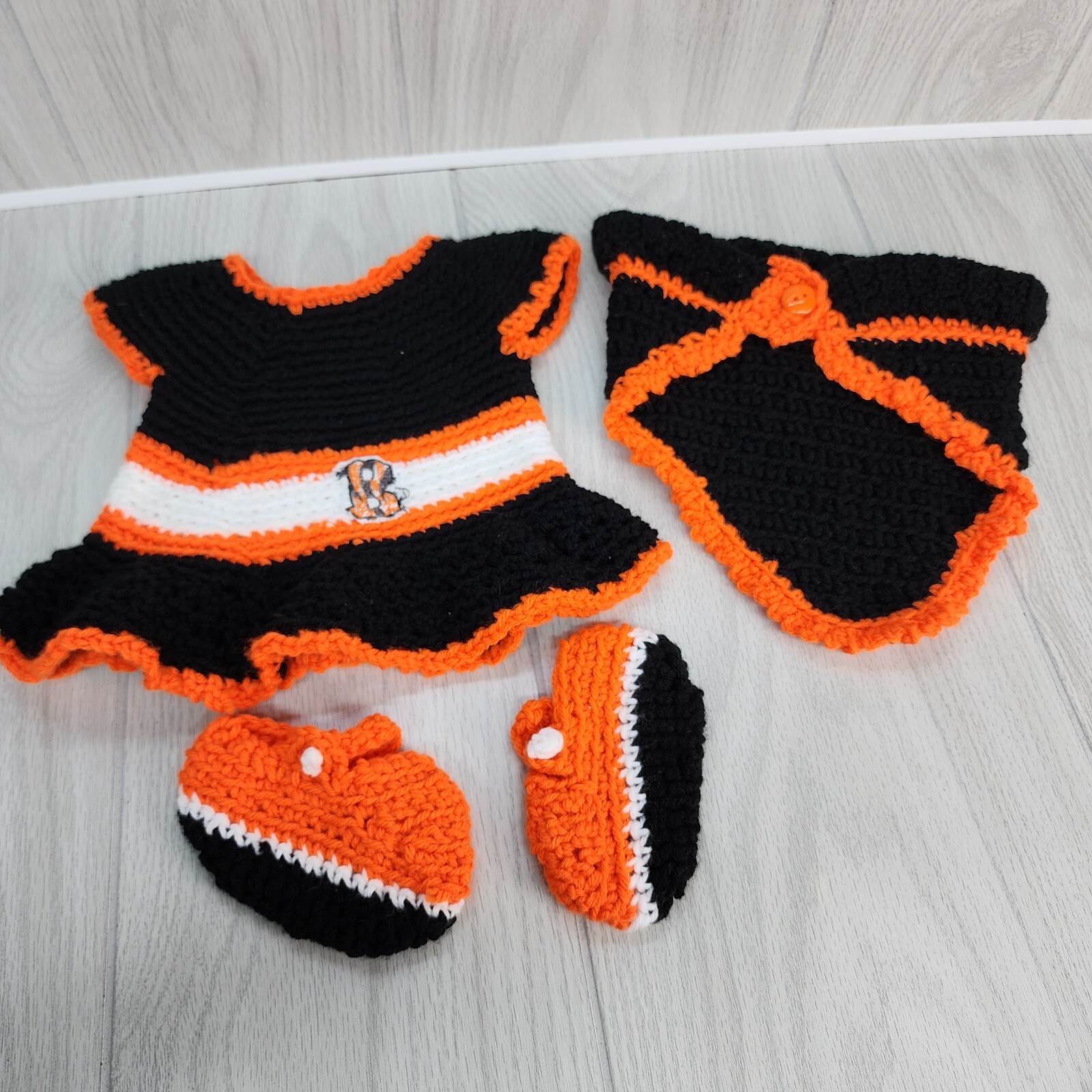Black Orange Girl Baby Doll Homemade