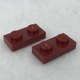 LEGO 3023 Dark Red Plate 1 x 2 (x2)