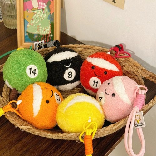 10cm Billiard Balls Pendant Soft Plush Toy Billiards Plush Toy for Boys - Picture 5 of 19