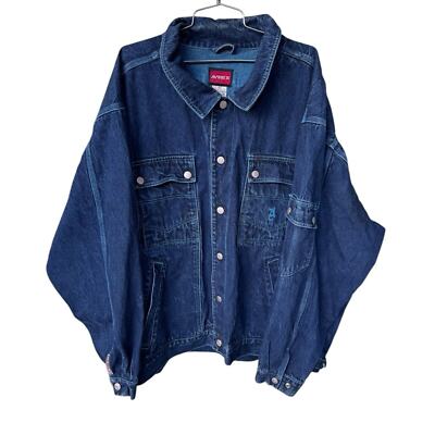 Avirex Y2K Vintage Dark Denim Jean Jacket 3X Mens