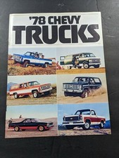 VINTAGE 1978 CHEVY TRUCK BROCHURE C-10, BLAZER, EL CAMINO, SUBURBAN, VAN, LUV