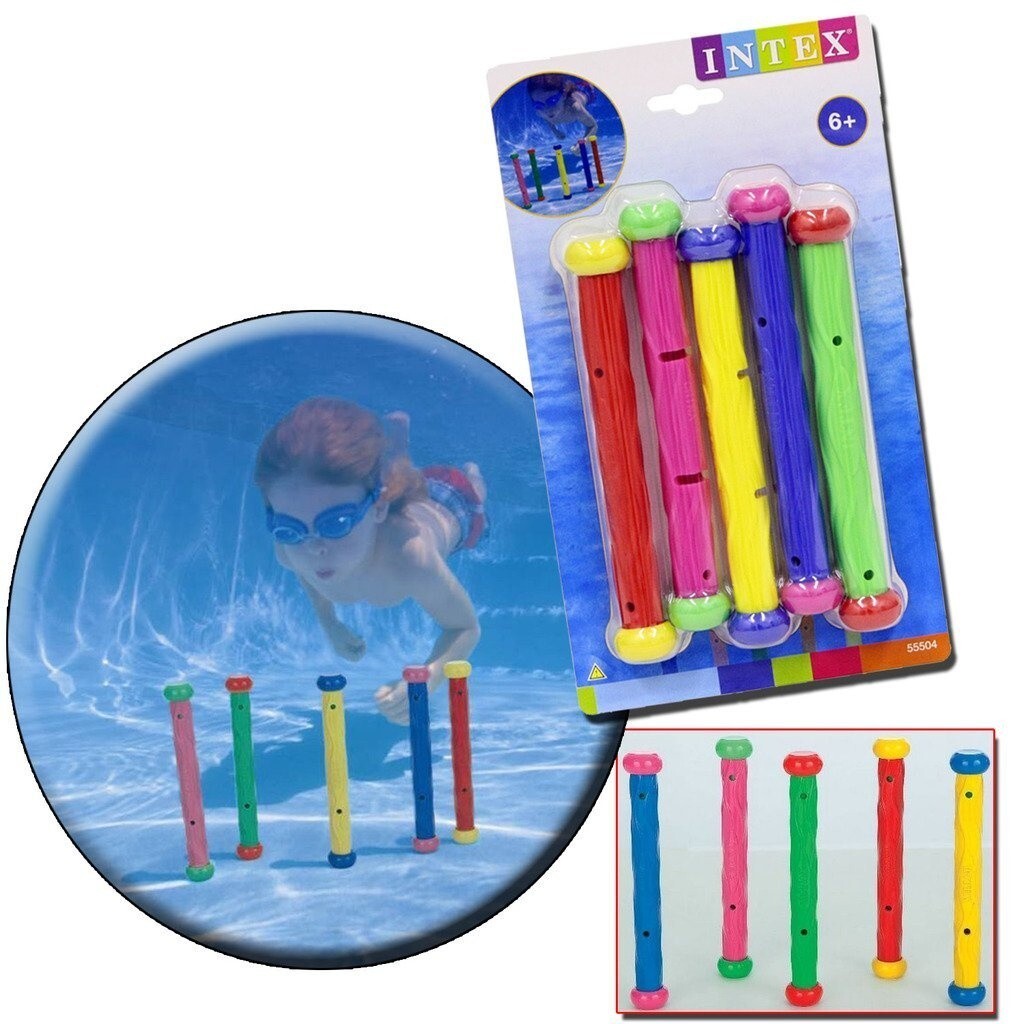 Intex Under Water Dive Sticks for Pool 5 in 1 Set for kids 6