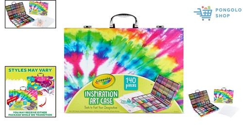 Travel-Friendly Art Supplies - 140-Piece Kids Tie-Dye Drawing Case for Ages 5-7 - Picture 2 of 9