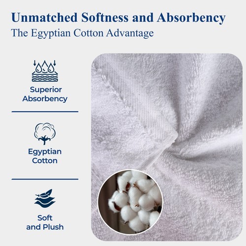 Madison Egyptian Cotton Pile Plush Heavyweight 800GSM 3 Piece Towel Set - Picture 191 of 196