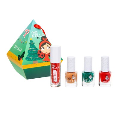 Miss Nella Glow Festive Diamond Politur & Lipgloss Weihnachten Geschenkset