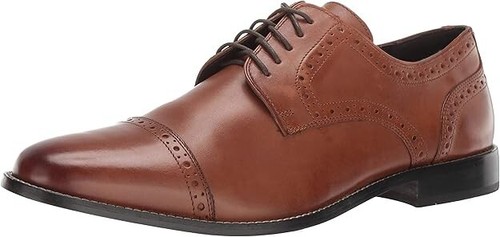Man's Dress Shoes Nunn Bush Norcross Cap Toe Oxford color -Cognac 14M - 第 1/5 張圖片