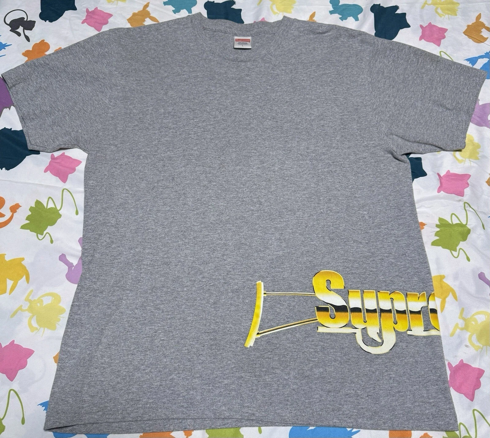 Tee automatique Supreme SS17 gris L grande d'occasion