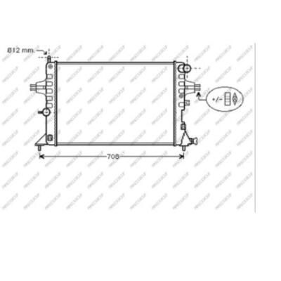 PRASCO Wasserkühler Motorkühler Aluminium für Opel Zafira A F75_ Astra G CC