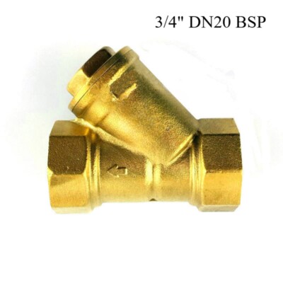 3/4'' DN20 BSP Female Thread Brass 40 Mesh Strainer Valve Inline Y Filter NEW