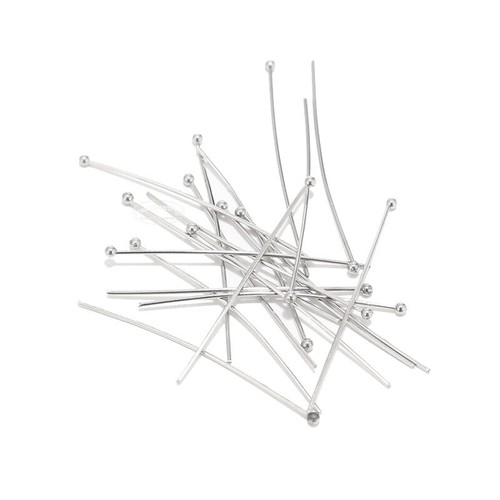 100pcs Stainless Steel Ball Head Pins 20 30 40mm for DIY Jewelry Making Supplies - Picture 3 of 6