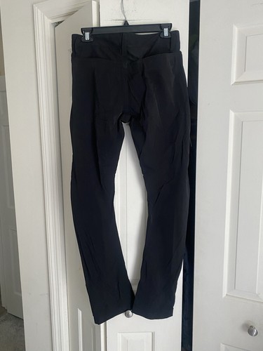 DDC LAB Bergdorf Goodman Men's Black Slim Zip Pockets Logo Pants 30 - Picture 4 of 5