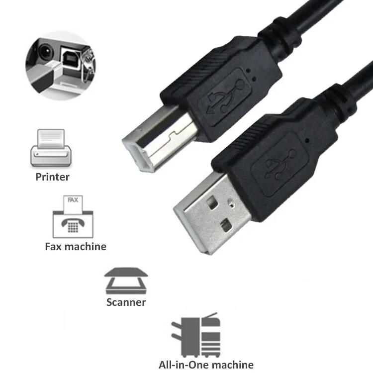 USB Printer Cable Lead For Epson Expression Home XP-2200, Home XP-2205 ...