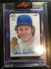 2021 Leaf Art of Sport Don Sutton Auto #'d 3/5 SSP AUTOGRAPH AUTO MLB HOF