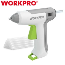 WORKPRO 3.6V Rechargeable Cordless Hot Glue Gun Fast Heating Glue Gun 20 Sticks