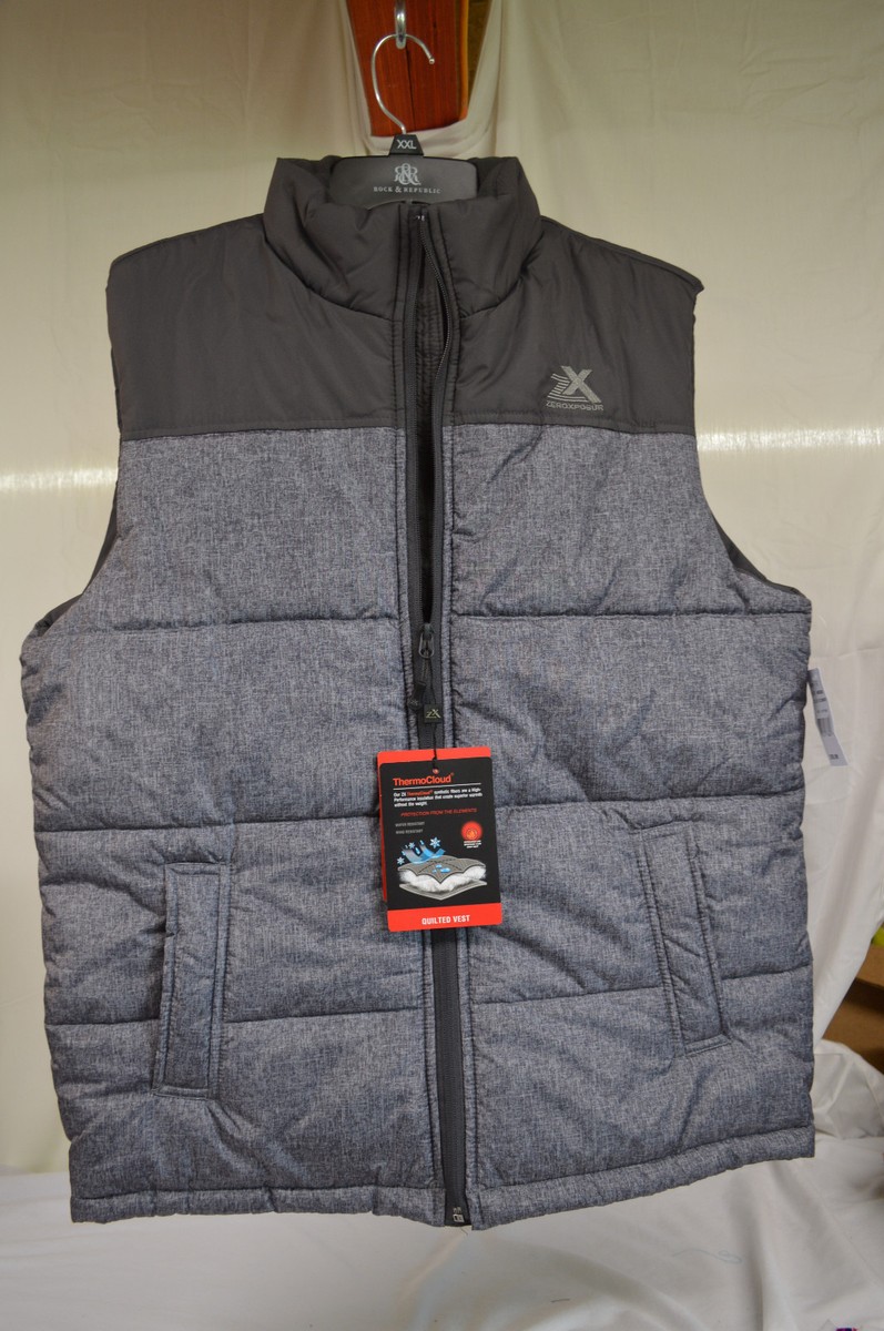 NEW Men's ZeroXposure Vest, ThermoCloud, ZX Technology, Gray