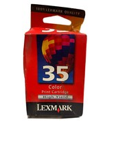 Lexmark 35 High Yield Color Ink Cartridge Ink is Factory Sealed Genuine Open Box
