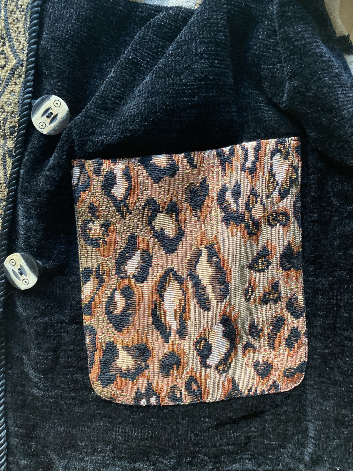 Indigo Moon Multicolored Patchwork Jacket Women’s… - image 8