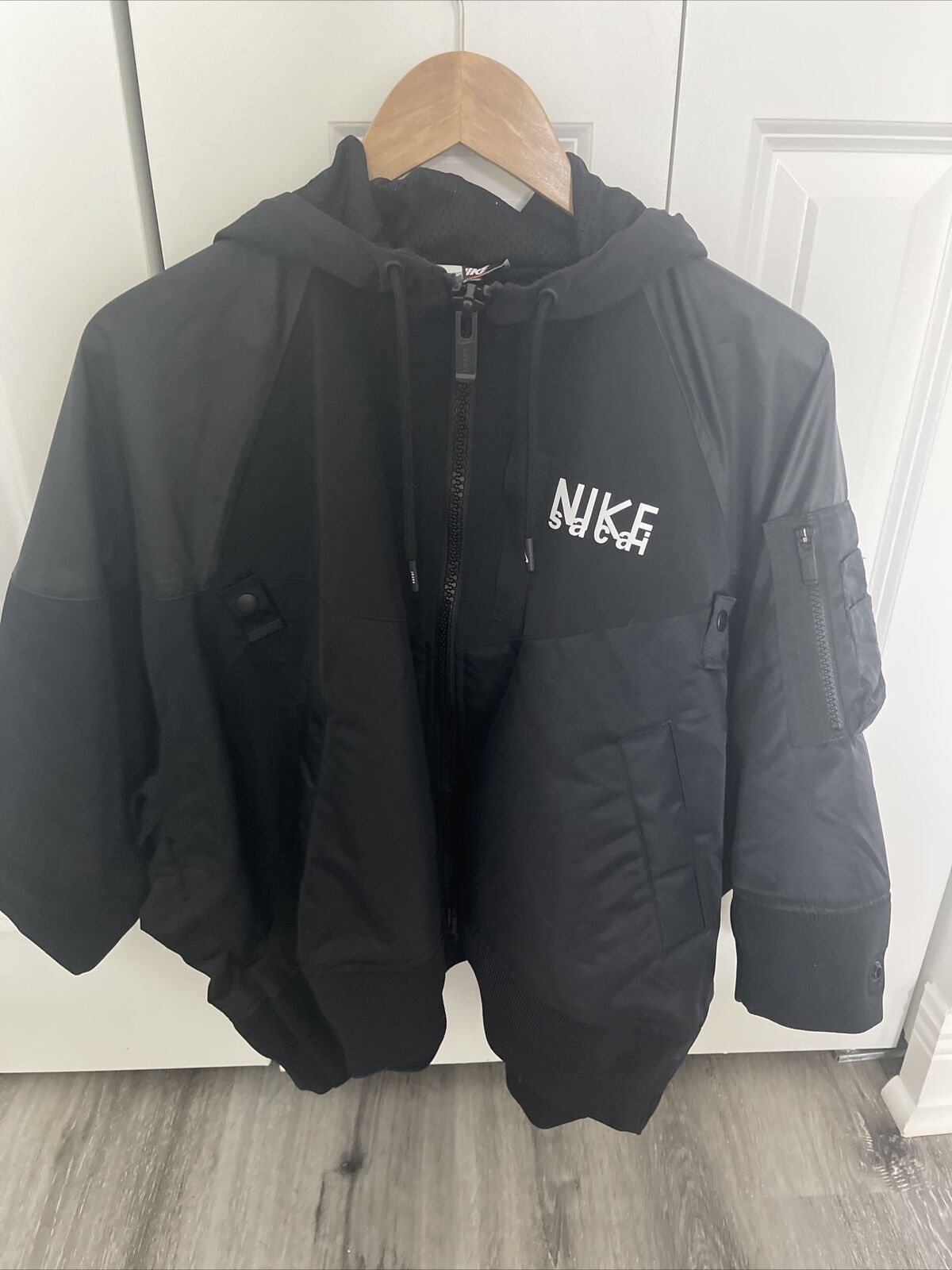 Nike Sacai Women's Full Zip Hooded Jacket - Size S - New Without