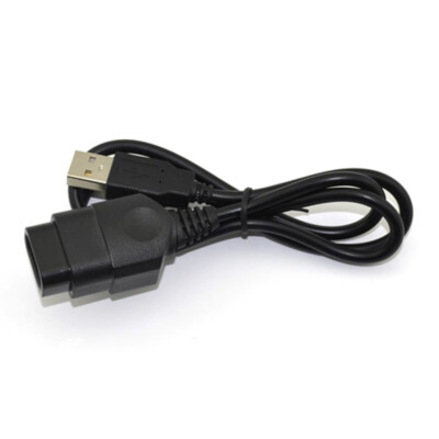 1PCS Classic Xbox to PC / Mac USB Controller Adapte Cable Lead 50cm/20in Black